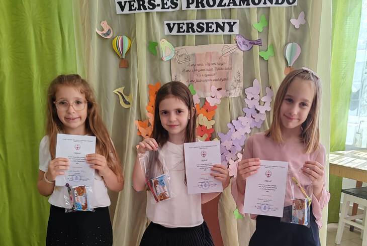 Sz�p eredm�nyek a XII. Vassn� Boa Gabriella Vers- �s Pr�zamond� Versenyen