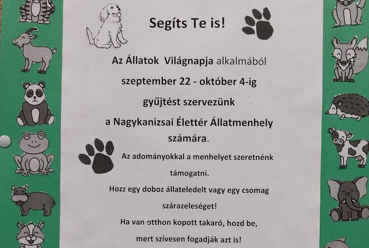 Gyjts az llatok vilgnapja alkalmbl