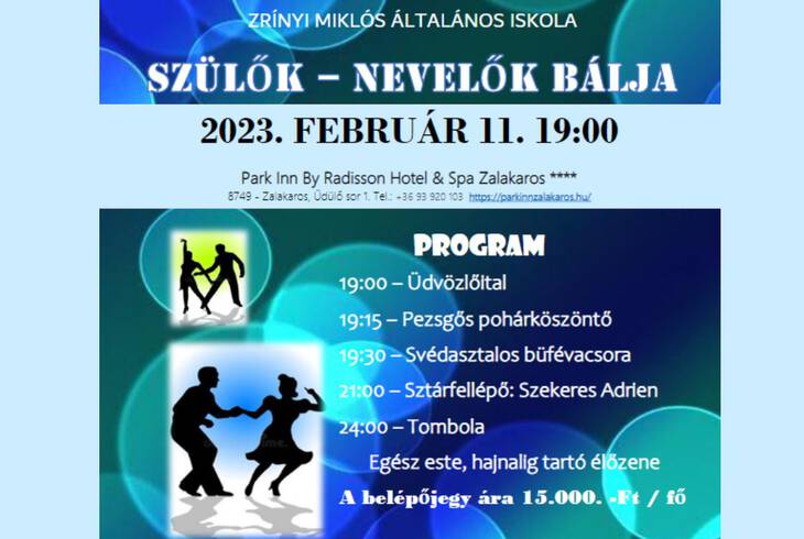 Meghívó a szülők-nevelők báljára Meghívó a szülők-nevelők báljára