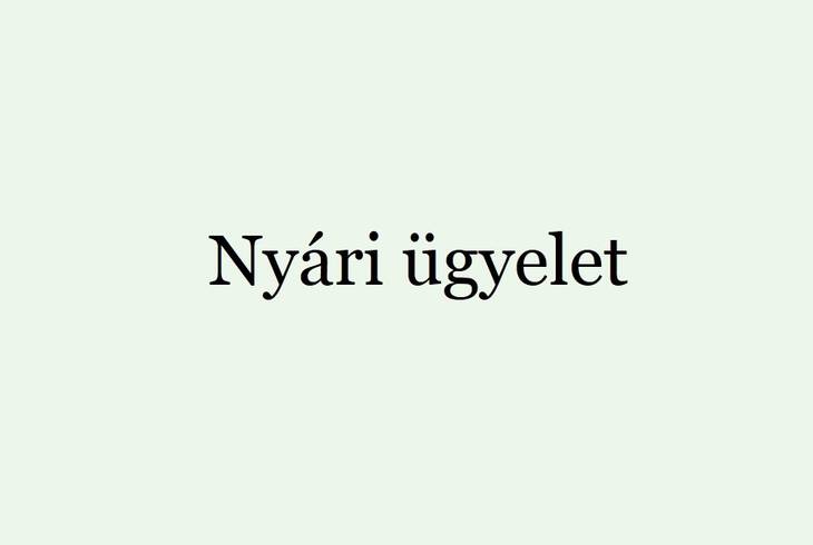 Nyri gyelet 2021