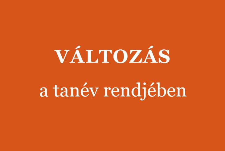 Vltozs a tanv rendjben