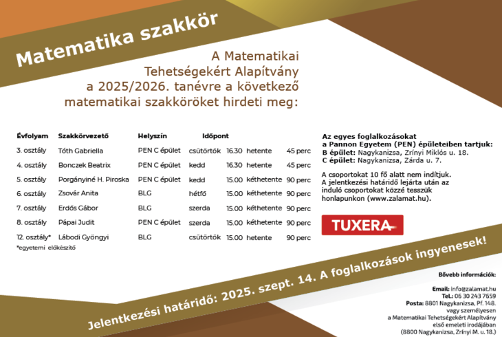 2025/2026. tanv matematika szakkrk