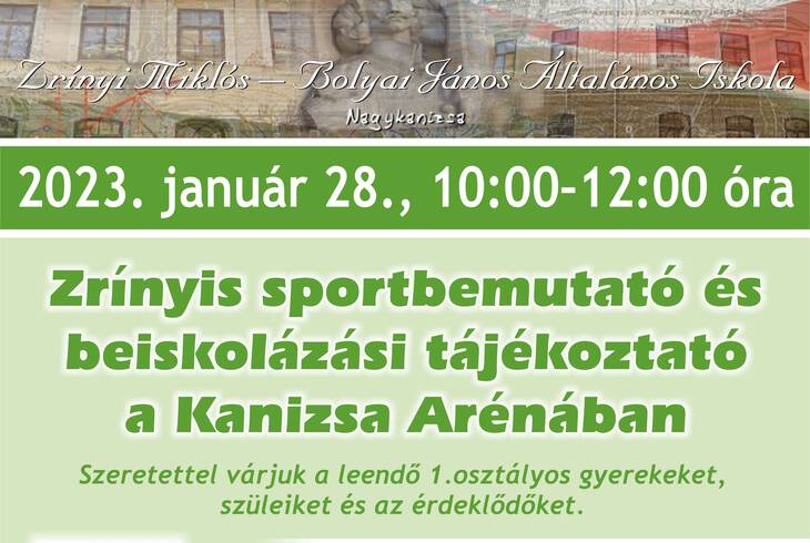Zrnyis sportbemutat s beiskolzsi tjkoztat