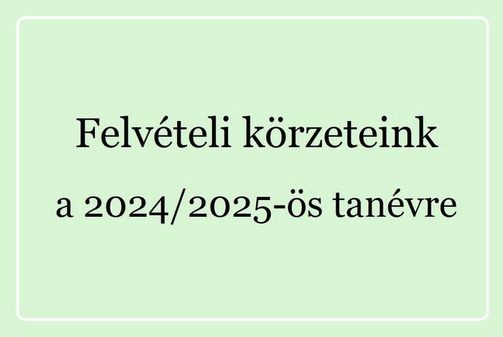 Felvteli krzethatraink (2024/2025)